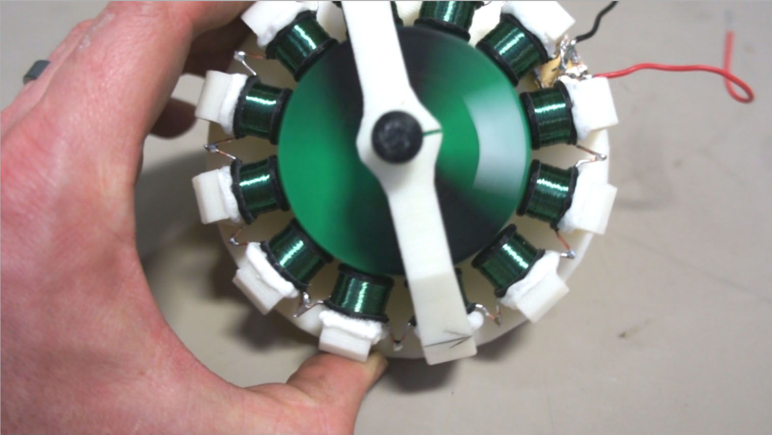 3D Printed Motor Runs on Almost Nothing!