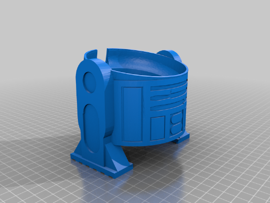 R2D2 Google Home Mini Upright - Two Feet | 3d print model