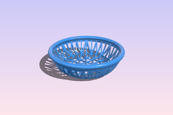 patterned basket | 3d print model