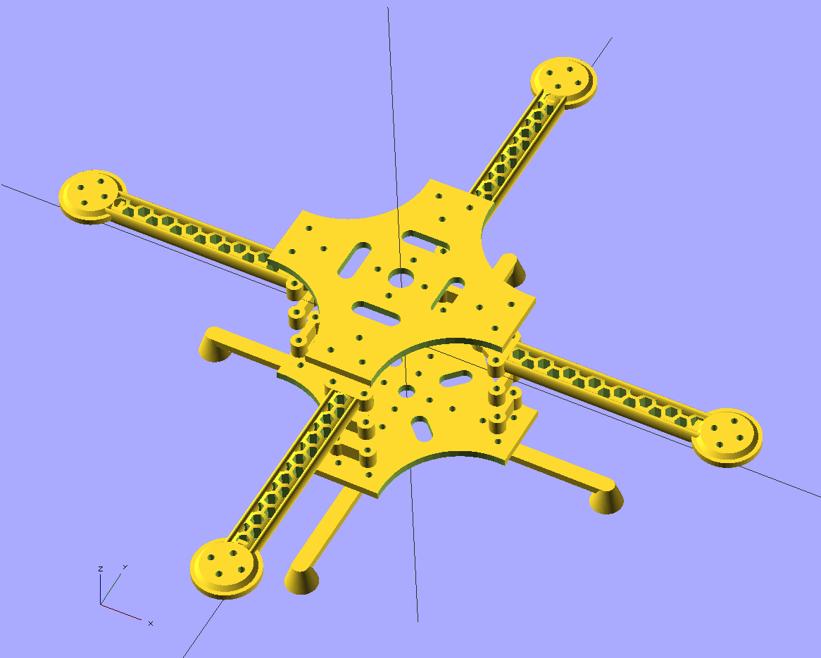 Ekobots - Quadcopter frame version 2.0.