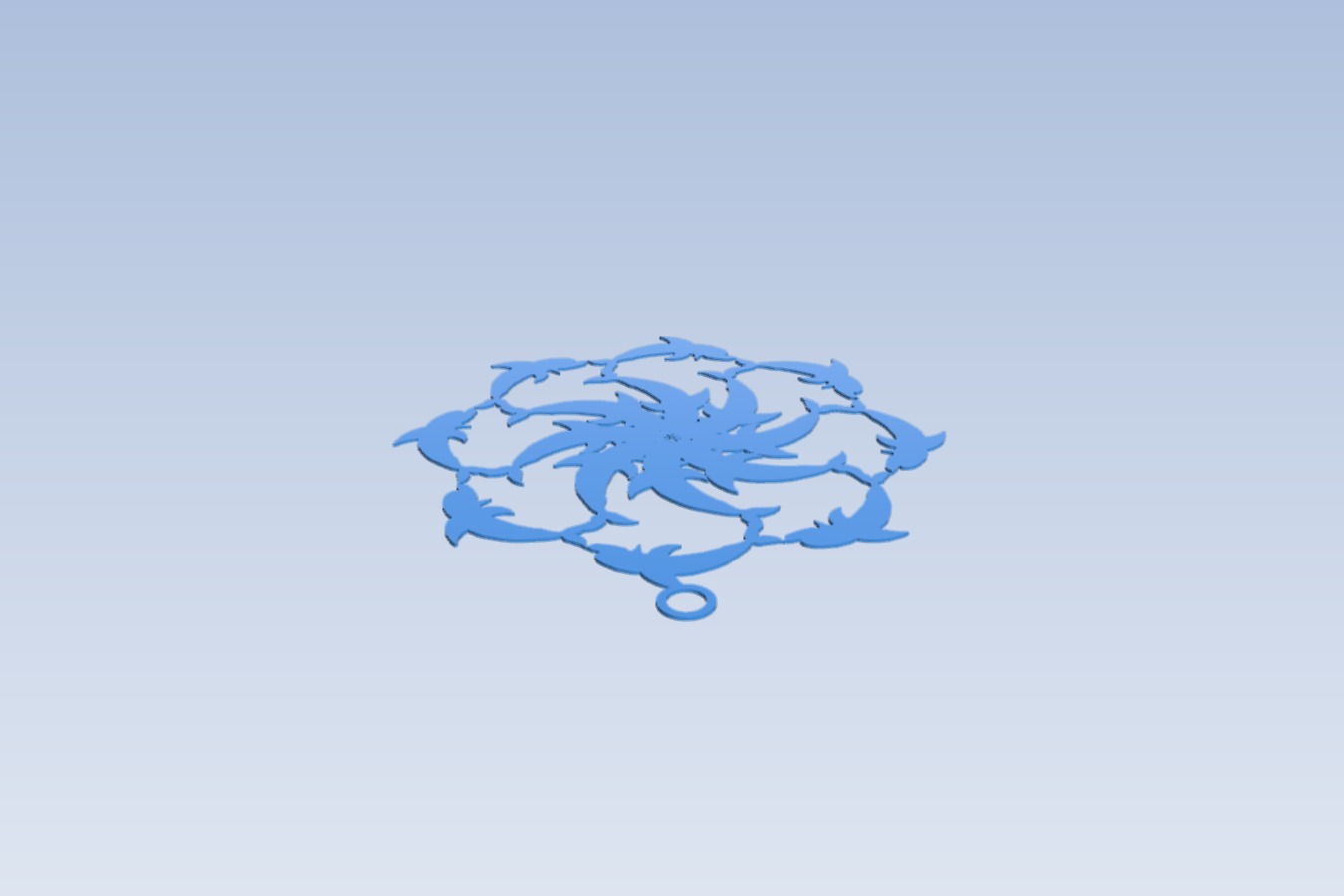 Dolphin Snowflake Ornament