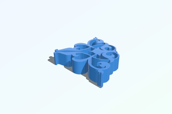 Scimitar Emblem | 3d print model