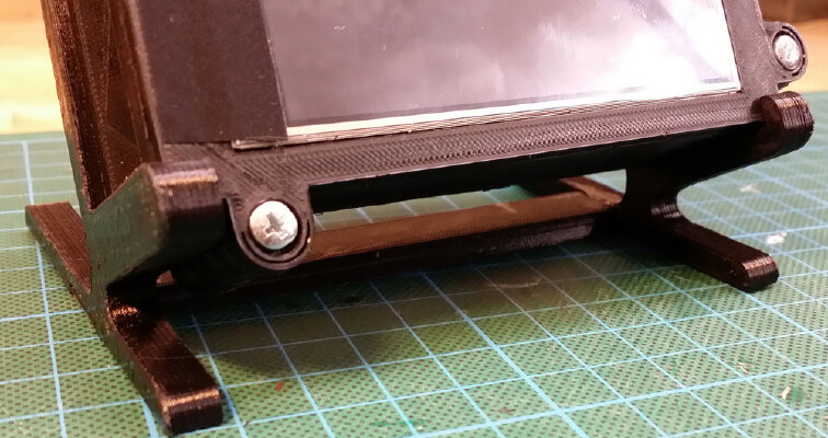 Stand for Raspberry Pi B+ with Adafruit 3.5"-PiTFT | 3d print model