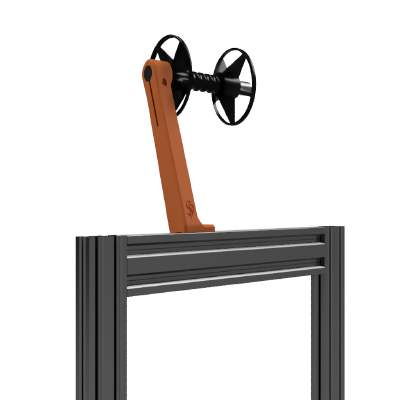 Versatile Spool Holder for 2020 extrusion frames | 3d print model