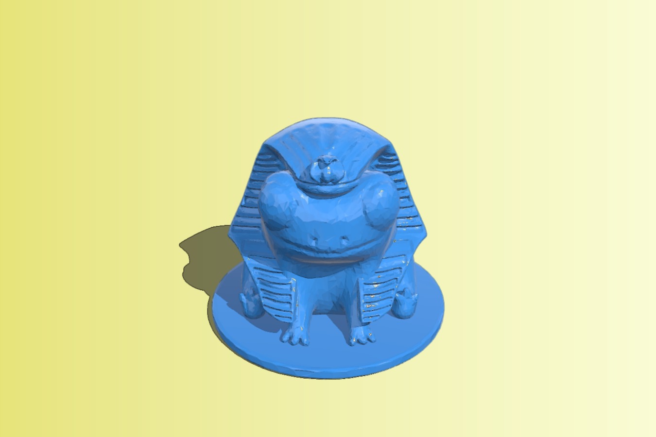 Fred the Frog but he's an Egyptian pharoah