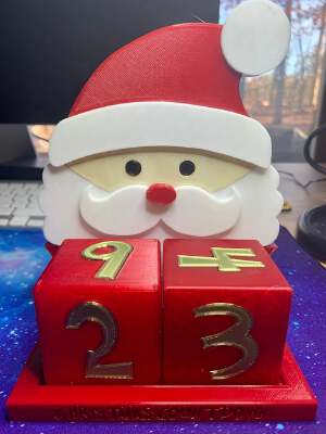 Christmas Countdown Cubes v2 | 3d print model
