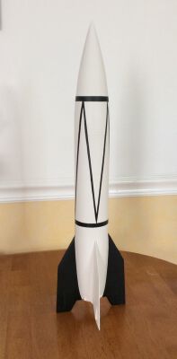 Modular 1_25 Scale A4_V2 model rocket | 3d print model