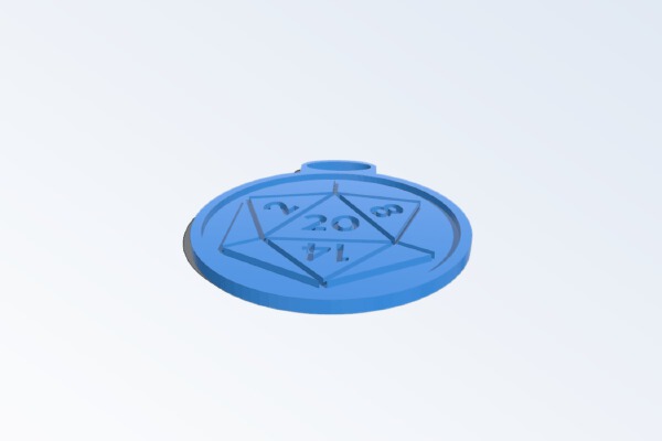 DnD 5e d20 Inspiration Token | 3d print model