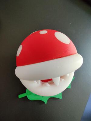 Piranha Plant Remixed with Dots | 3d print model