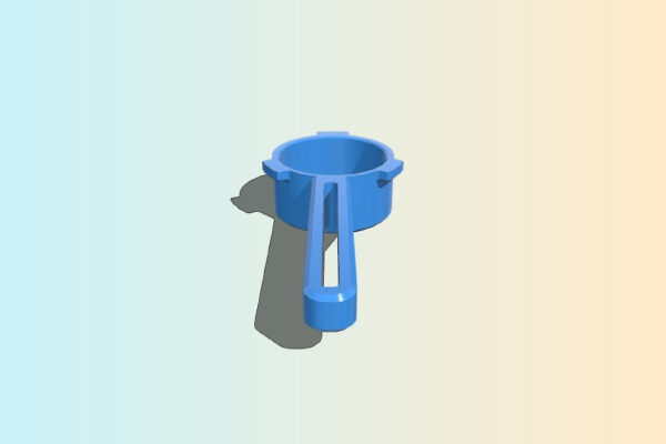 Naked portafilter basket for 54mm Breville espresso makers | 3d print model