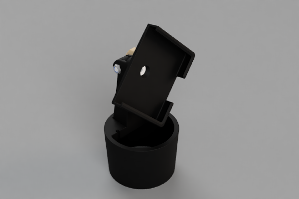 Samsung Galaxy S5 & S7 mount for VW Lupo Cupholder turnable | 3d print model