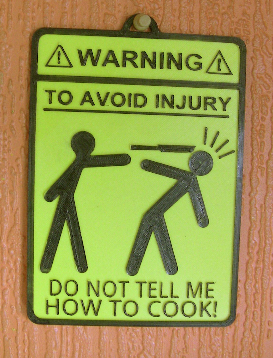 Kitchen Warning Sign