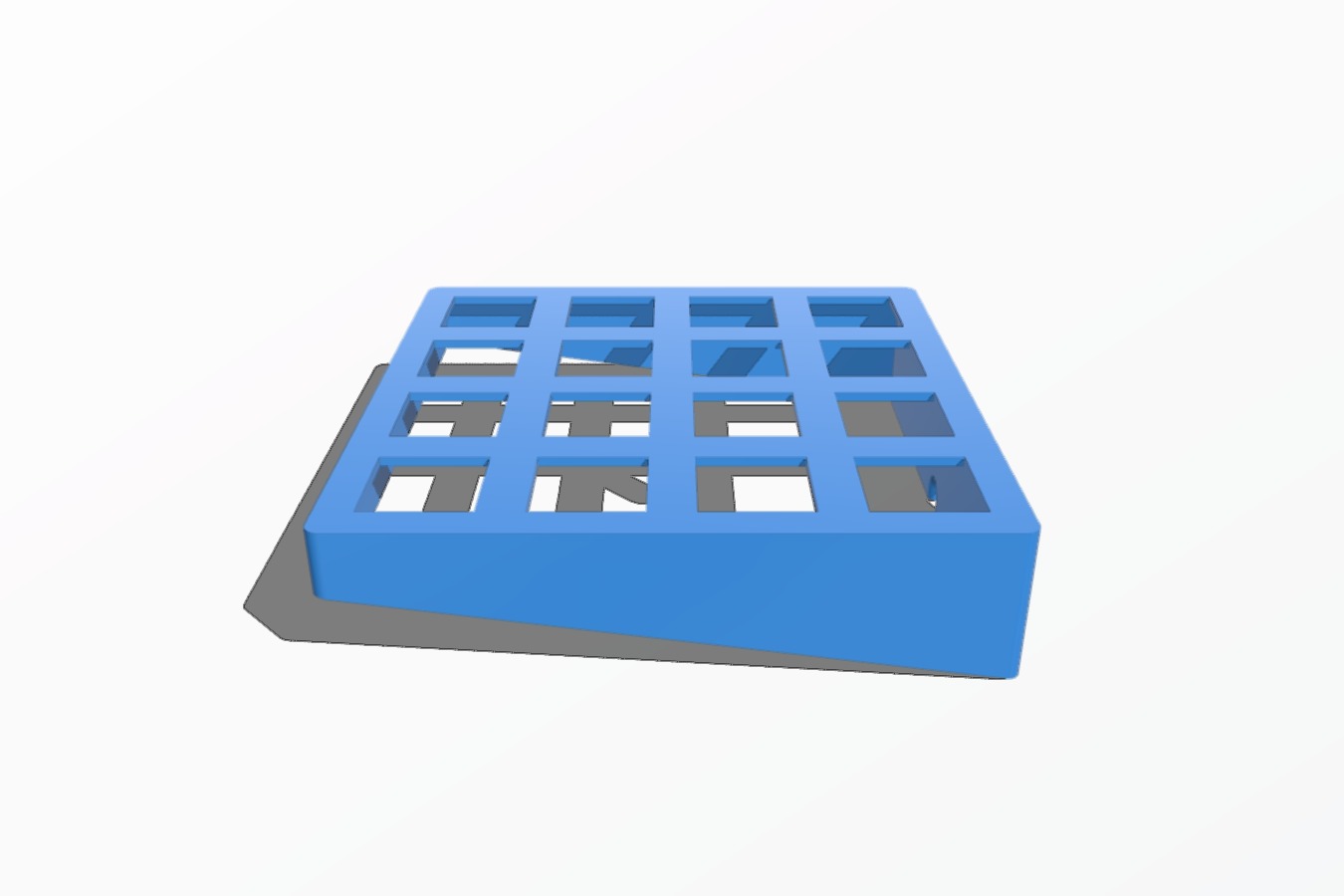 4 x 4 Mechanical Keypad frame
