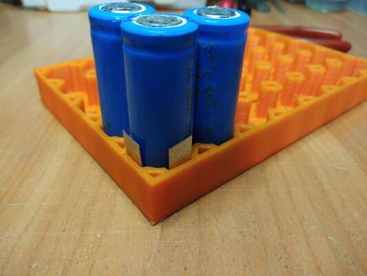 18650 holder 5x8 | 3d print model