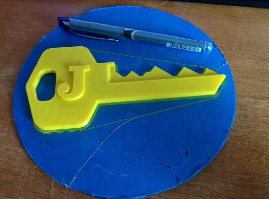 Biggest key keychain | 3d print model