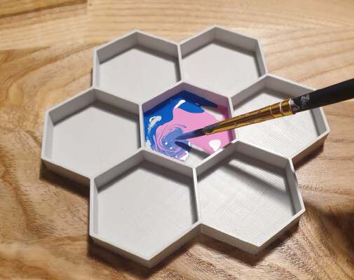 Color Mixing Palette | 3d print model