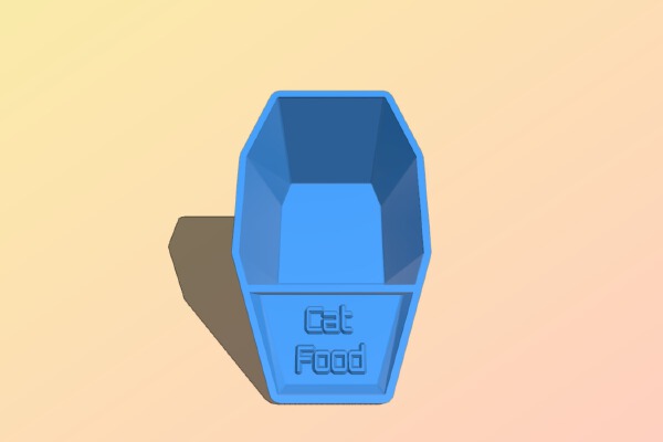 1_4 Cat dog food scoop | 3d print model