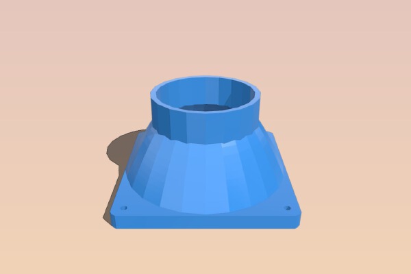 120mm Fan to 3" Duct Adapter | 3d print model