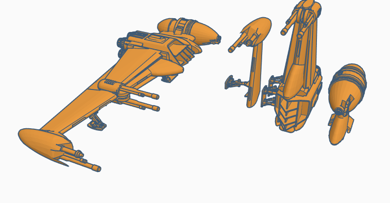 B-wing (star war legion scale)