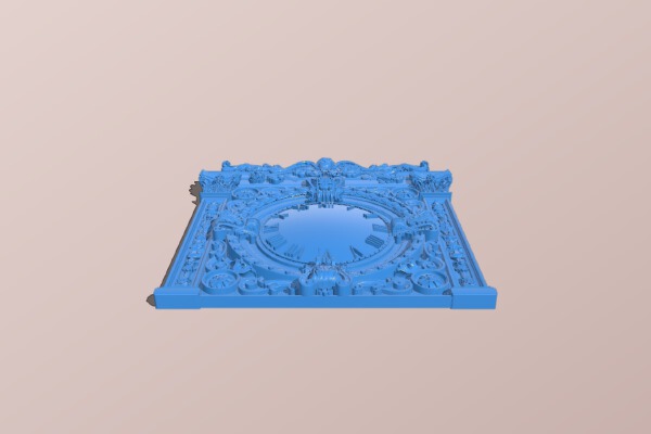 Clock face panel – Clock Angel | 3d print model