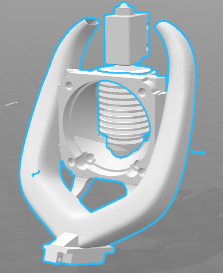 CR-10 Heavy Duty Modular e3D Volcano Fan Fang