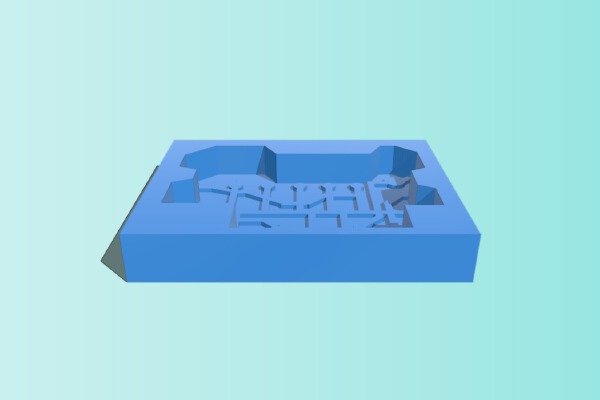 SGA control crystal ice mold | 3d print model