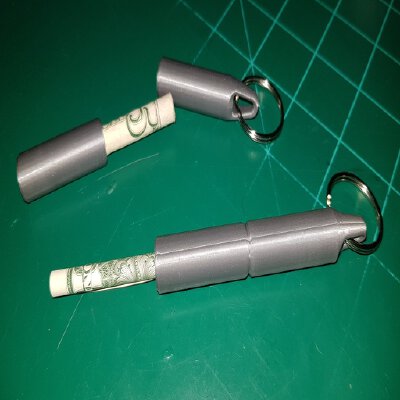 Emergency Money _ Cash Key Chain | 3d print model