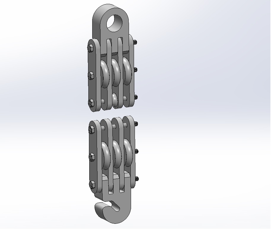 High Strength Paracord Block and Tackle Pulley