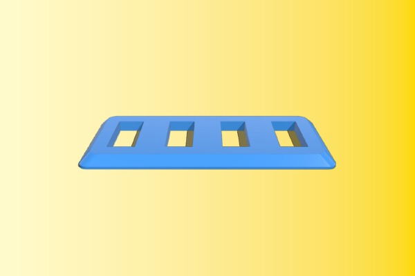4x Usb port frame | 3d print model