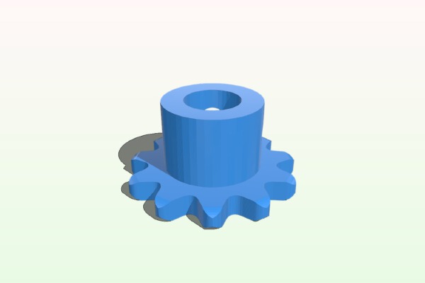 Sproket 11 tooth Chain #25 | 3d print model