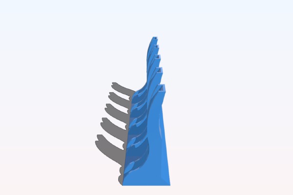 4 Pipette Shelf Holder | 3d print model