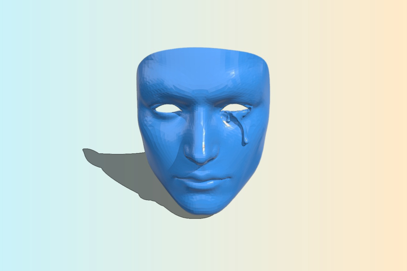 masquerade mask - weeping