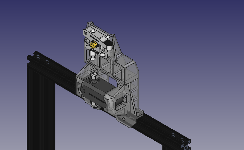 Ender 3 Top Mount Extruder_BTT Filament Sensor v2 brackets