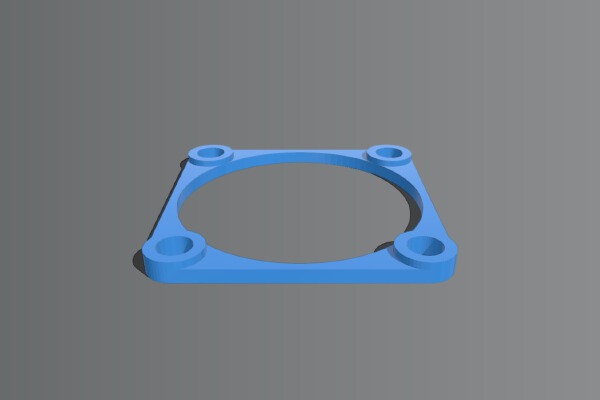 Leapfrog 3mm fan spacer 40x40 | 3d print model