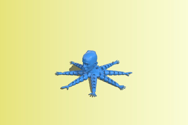 Flexi Headapus | 3d print model