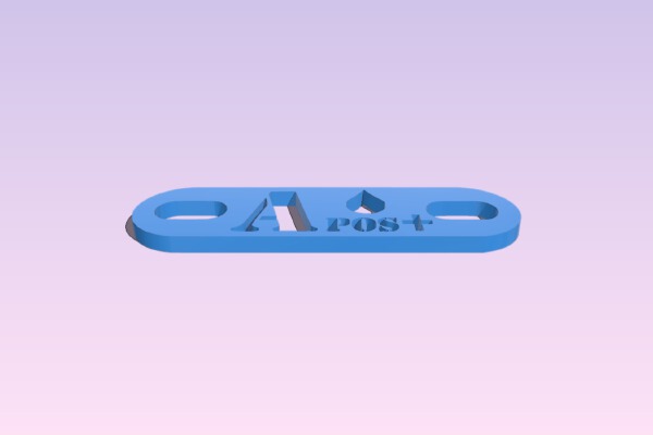 Blood Type Dog Tag | 3d print model