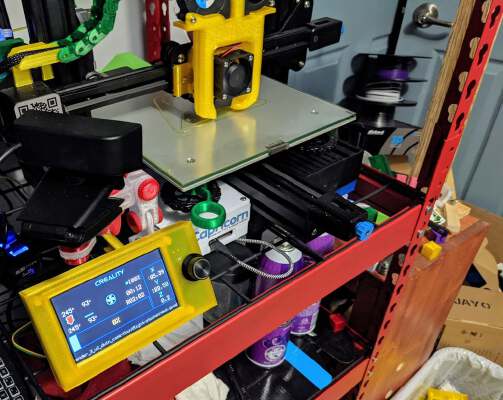 Ender 3 v2 LCD Landscape Case and Mount | 3d print model