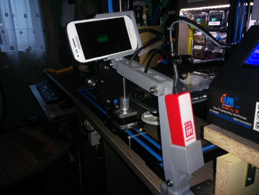 Articulated arm support for Samsung S3 mini and Power Bank ( i use it with "Alfred x Camera") | 3d print model