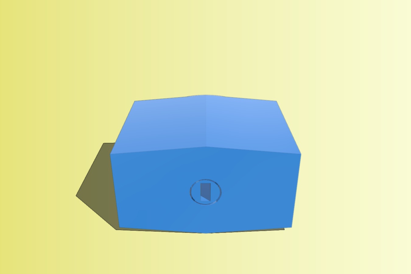 Fully contained padlock, no assembly required, rendered as a solid part