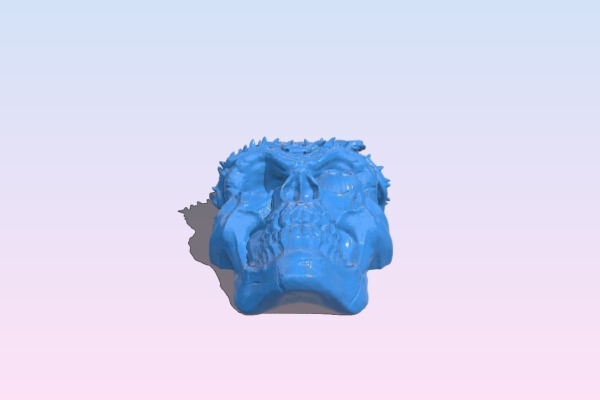 Skull knight head | 3d print model