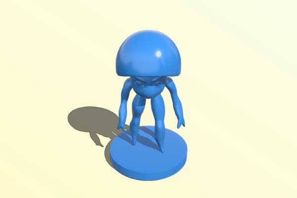 Mushroom man | 3d print model