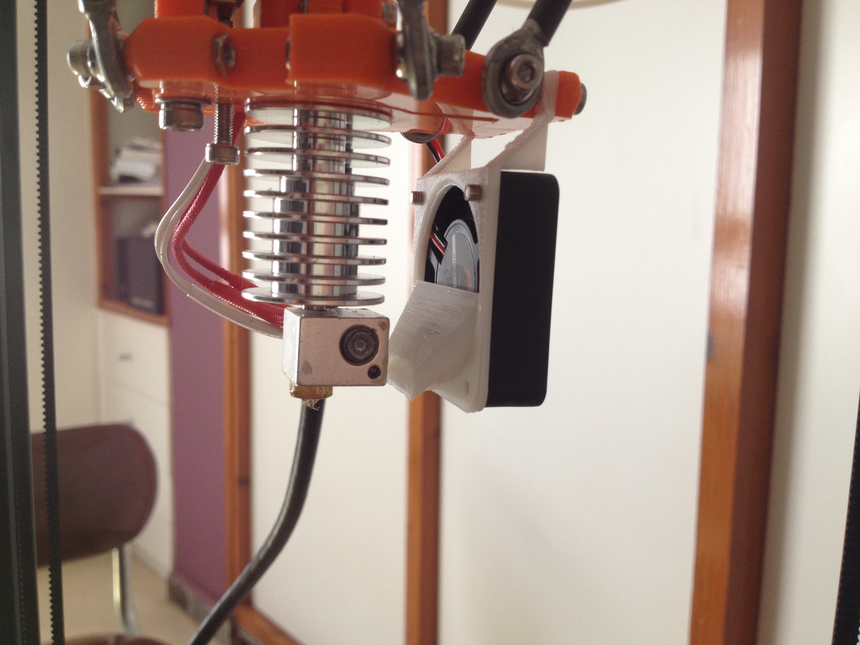 E3D V5_V6 FAN DUCT FOR FLSUN DELTA KOSSEL
