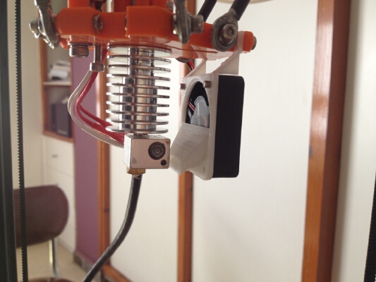 E3D V5_V6 FAN DUCT FOR FLSUN DELTA KOSSEL | 3d print model