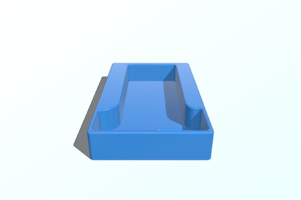 FrSky QX7 Battery Tray Adapter for Turnigy Nano-Tech 1000mAh battery | 3d print model