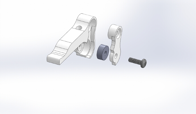 Spring-loaded Replicator 1 Drive Block - Modified Lever | 3d print model