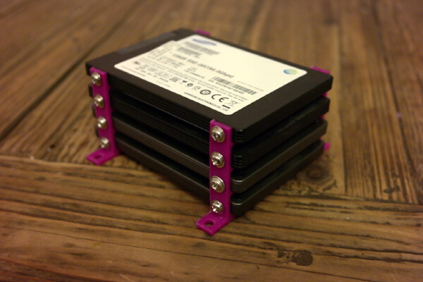 2x and 4x SSD Mount | 3d print model