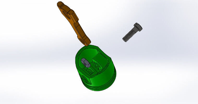 Piston Keychain | 3d print model