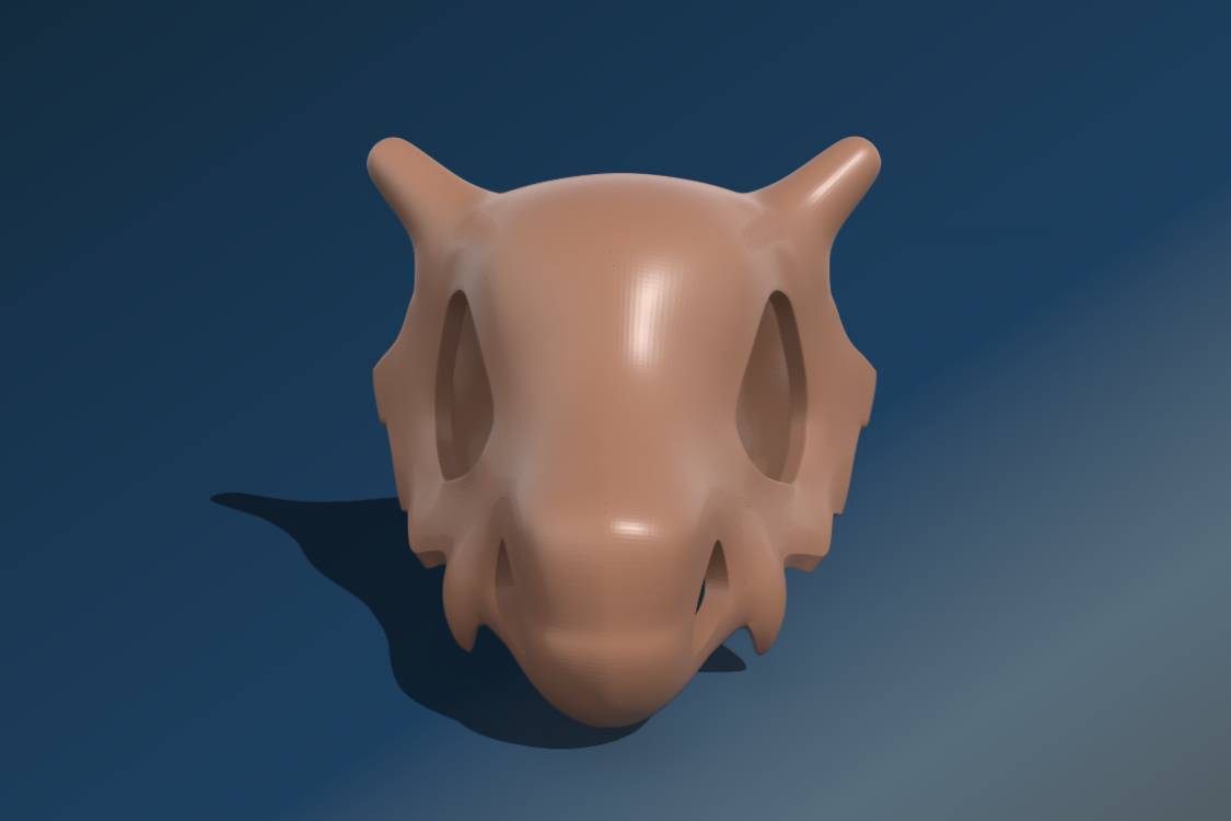 Cubone Pokemon Skull | 3d print model