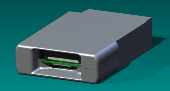 Enterprise 128 Premium SD Card Reader Cover | 3d print model