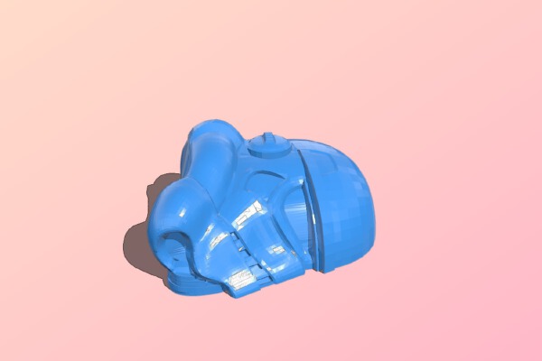 Storm trooper helmet in two halfs | 3d print model